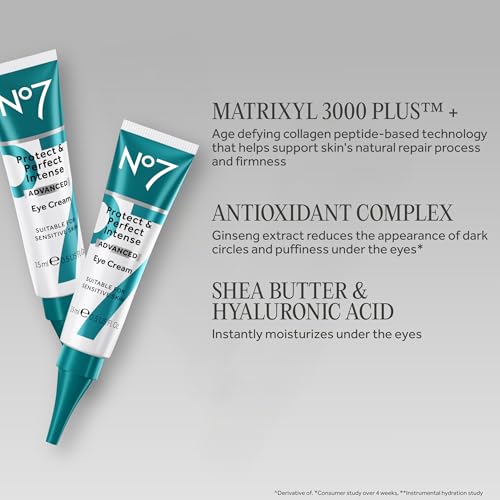 No7 Protect & Perfect Intense Advanced Under Eye Cream, 0.5 Fl Oz - Product Imagery
