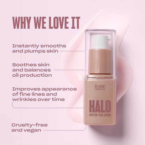 Babe Original Halo Peptide Face Serum for Hydrated, Plump Skin - Product Imagery