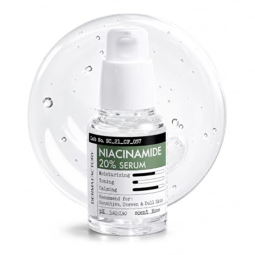 DERMA FACTORY Niacinamide 20% Face Serum for Oily Skin, Pore Care - Product Imagery