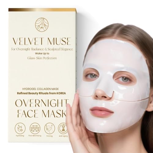 VELVET MUSE Collagen Face Mask – Korean Glass Skin Overnight - Product Imagery