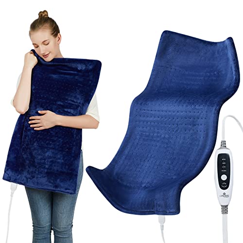 Heating Pad for Back Pain Relief, CAROMIO 33"x17" Extra Large - Product Imagery