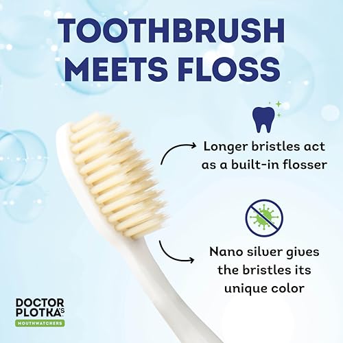 MOUTHWATCHERS Dr Plotkas Soft Bristle Flossing Toothbrush Manual - Product Imagery
