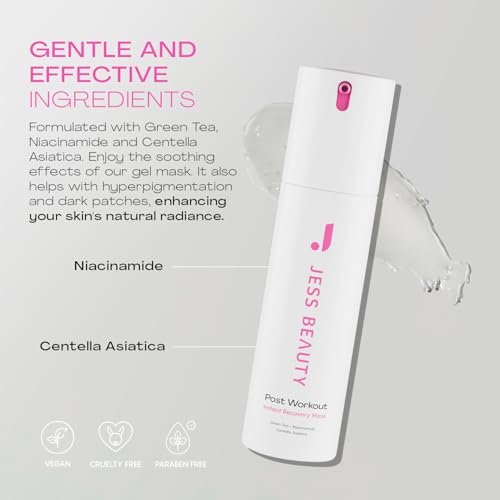 JESS BEAUTY | Post-Workout Gel Moisturizer | Deep Hydration Face - Product Imagery
