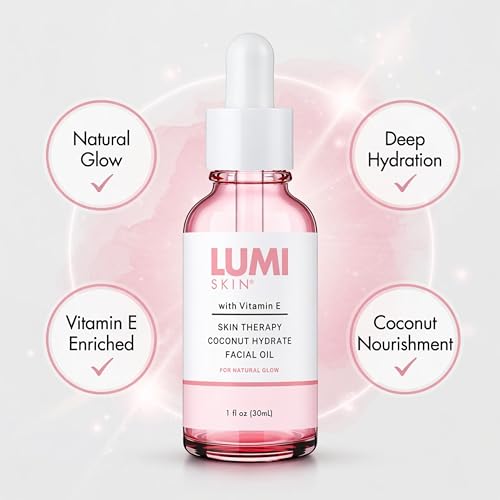 FACIAL OIL WITH COCONUT AND VITAMIN E FOR HYDRATION – - Product Imagery