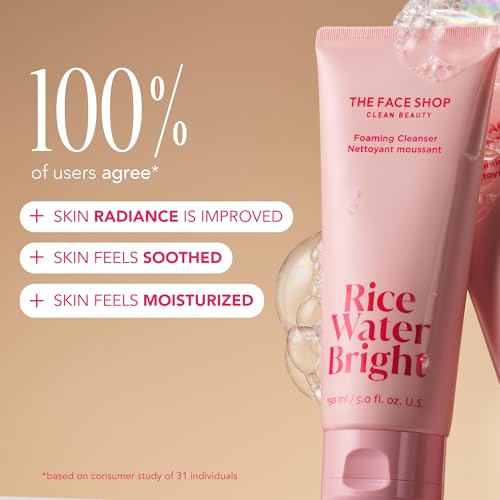 The Face Shop Rice Water Bright Travel Kit, Korean Skin Care Set - Product Imagery