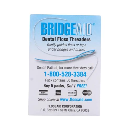 FLOSSAID BridgeAid Threaders 2 Packs of 50 (100 Threaders) - Product Imagery