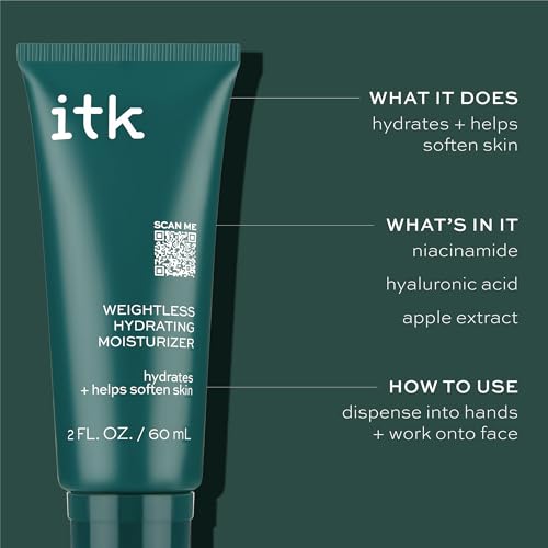 ITK Skincare Weightless Hydrating Face Moisturizer - Hydrates + - Product Imagery