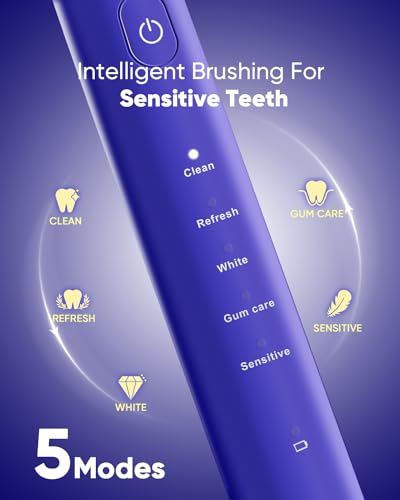 MySmile DY156 Electric Toothbrush for Adults with 3 Brush Heads - Product Imagery
