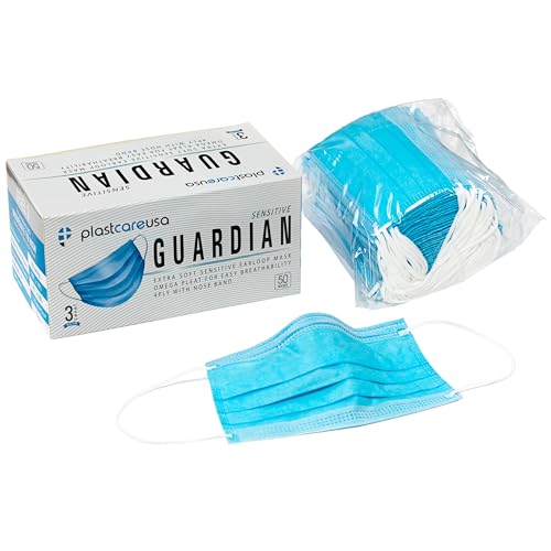 PlastCare USA 1000 ASTM Level 3 Face Masks 4-Ply, Disposable - Product Imagery