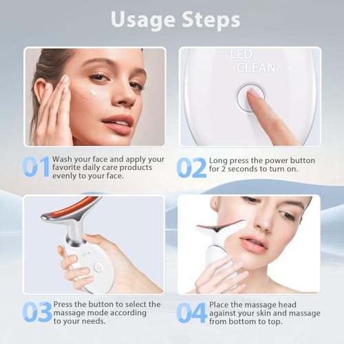 3 in 1 Face 𝖲cuIpting Tool, 7 Color Mode, Facial Massager for - Product Imagery