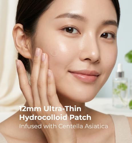 HydroClear Hydrocolloid Pimple Patches Centella Asiatic, 36 Ct - Product Imagery