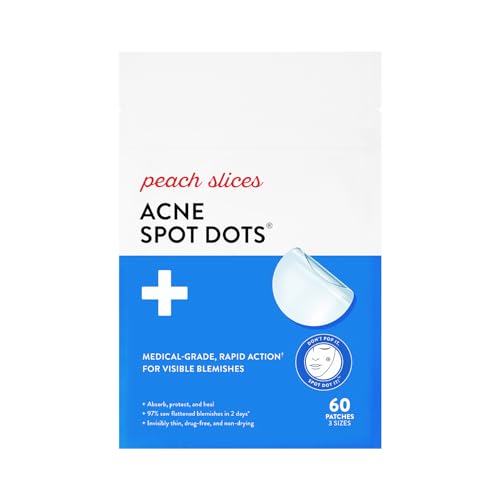 Peach Slices - Acne Spot Dots (60 ct) - Hydrocolloid Pimple - Product Imagery