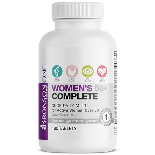 Bronson ONE Daily Women 50+ Complete Multivitamin Multimineral, - Product Imagery