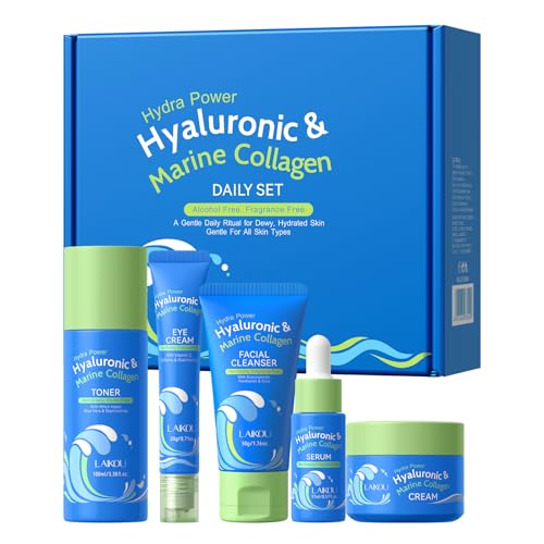 LAIKOU Hydra Power Skin Care Set - Hyaluronic & Marine Collagen - Product Imagery