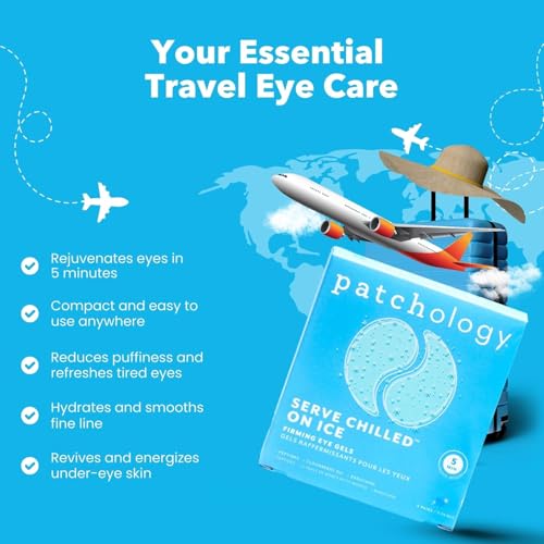 Patchology On Ice Cooling Blue Under Eye Patches For Puffy Eyes - Product Imagery