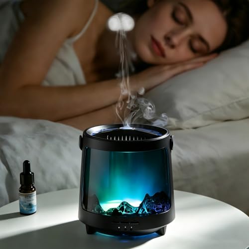 Cool Mist Humidifier Essential Oil Diffuser 300ml 7 Color LED - Product Imagery