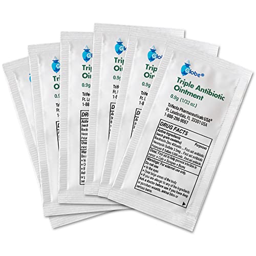 Globe Triple Antibiotic Ointment 0.9g Packets, First Aid - Product Imagery