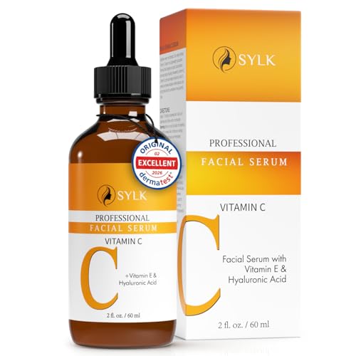 Sylk Vitamin C Serum For Face with Hyaluronic Acid & Vitamin E – - Product Imagery