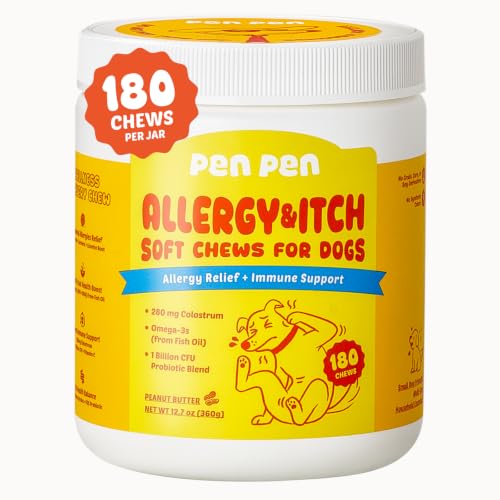PENPEN Dog Allergy Chews - Anti-Itch & Itchy Skin Support for - Product Imagery