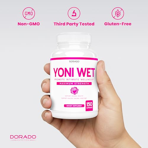 Vaginal Moisturizer & Dryness Supplement (150 Capsules) Support - Product Imagery