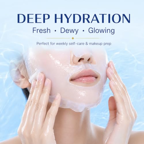 SkinKlean Collagen Face Mask 9 Pack,Hydrating Sheet Masks for - Product Imagery