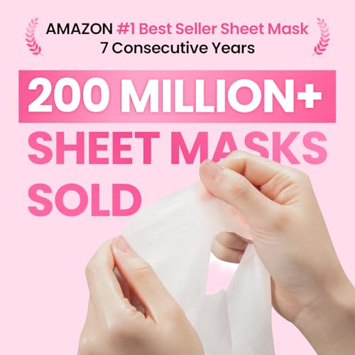 GLAM UP Korean Facial Sheet Mask 12 Pack – Hydrating Glass Skin - Product Imagery