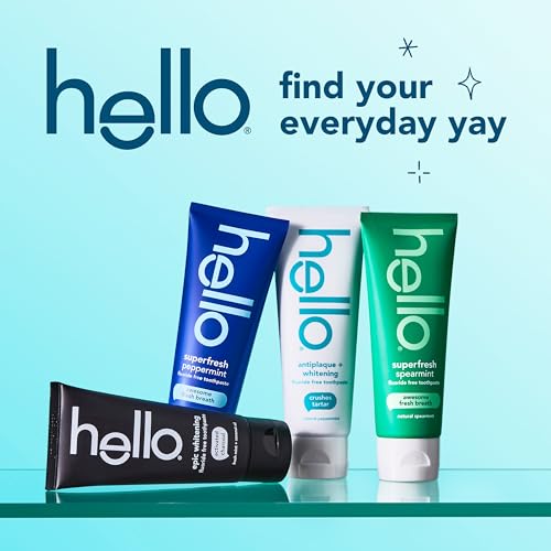 Hello Antiplaque and Whitening Fluoride Free Toothpaste, 5 Oz - Product Imagery