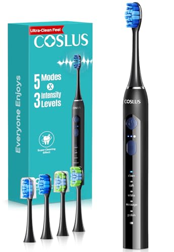 COSLUS C30 Electric Toothbrush for Adults, Effective Yet Gentle - Product Imagery