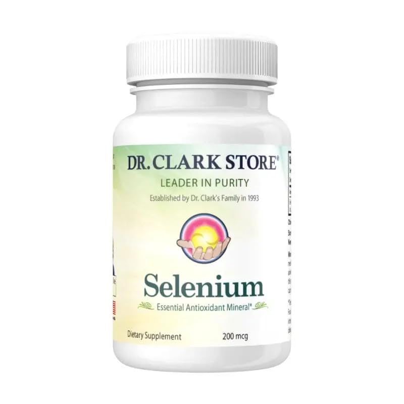Dr. Clark Selenium Supplement 200 Mcg - Dietary Capsules with - Product Imagery