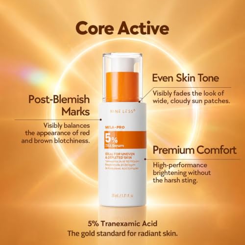 NINELESS MELA-PRO 5% Tranexamic Acid Serum, Radiance Booster, - Product Imagery