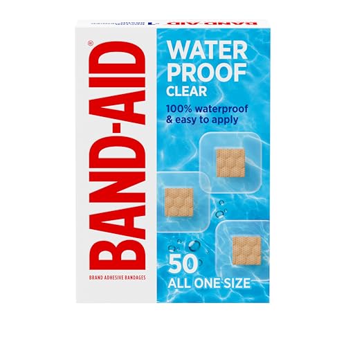 BAND-AID Brand Clear Waterproof Spot Adhesive Bandages, All One - Product Imagery
