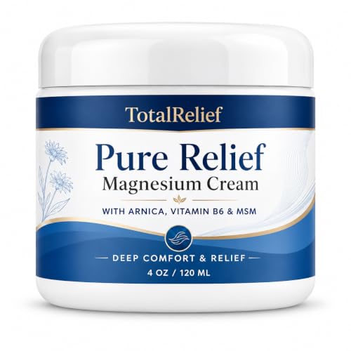 TotalRelief Pure Relief Magnesium Cream,Contains Magnesium, Msm, Arnica & Vitamin B6