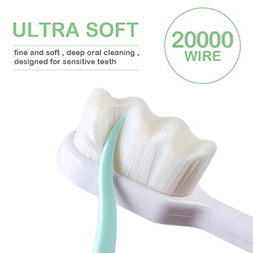 EasyHonor Extra Toothbrush for Sensitive Gums, Micro Fur Manual - Product Imagery