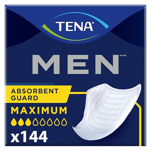 TENA Men Maximum Guards, Incontinence Pads for Men, 144 ct - Product Imagery