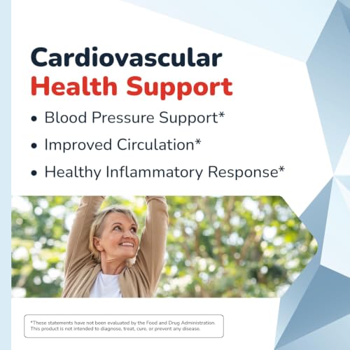 HealthyHeart Support+ 6-in-1 Heart Health Supplements, 1 Month - Product Imagery