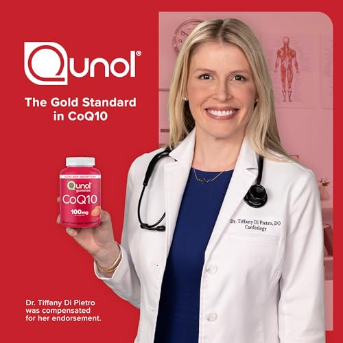 Qunol CoQ10 100mg Gummy, Ultra High Absorption, Antioxidant, 120 - Product Imagery