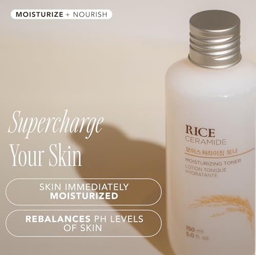 The Face Shop Rice Ceramide Moisturizing Skincare Set - Toner & - Product Imagery