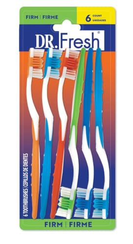 Dr. Fresh 6 Pack Firm Toothbrushes - Product Imagery