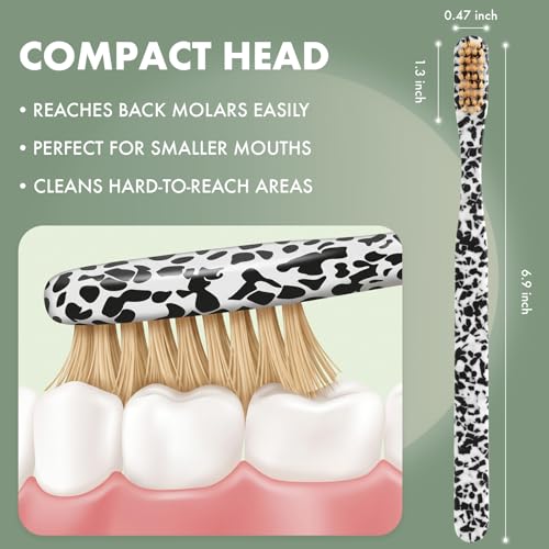 Isshah Plant-Based Cellulose Acetate Toothbrushes - 8 Pack - - Product Imagery