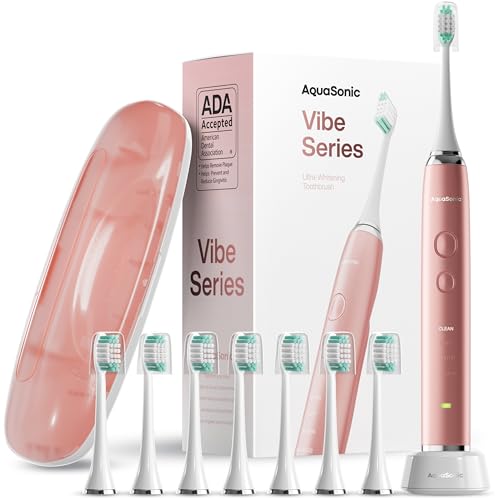 Aquasonic Vibe Series Ultra-Whitening Toothbrush – ADA Accepted - Product Imagery