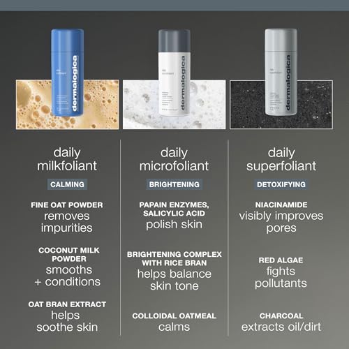 Dermalogica Daily Superfoliant, Charcoal Face Exfoliator Powder - Product Imagery