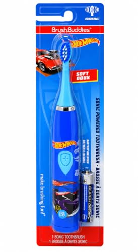 Brush Buddies Hot Wheels Battery Powered Sonic Electric Kids - Product Imagery