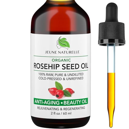 Rosehip Oil, 100% Pure, Raw, Cold Pressed, Unrefined, - Product Imagery