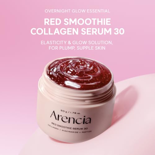 Arencia Overnight Red Smoothie Face Serum, Glowing & Soothing - Product Imagery