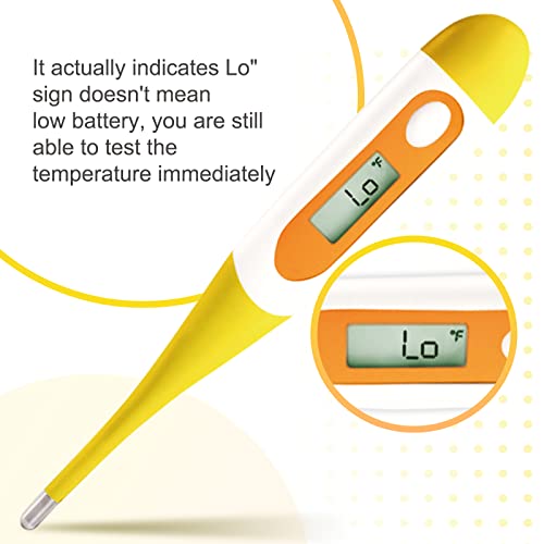 Easy@Home Digital Oral Thermometer for Fever Adults: Rectal, - Product Imagery