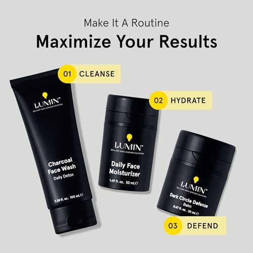 Lumin Dark Circle Defense Balm for Men | Eye Cream with Caffeine - Product Imagery