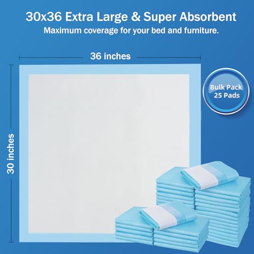 SOFYFINE Bed Pads with Adhesive Strip 30"x36" Thicken Elderly - Product Imagery