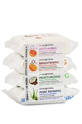 SpaScriptions Multi-Ingredient Facial Makeup Remover Cleansing - Product Imagery