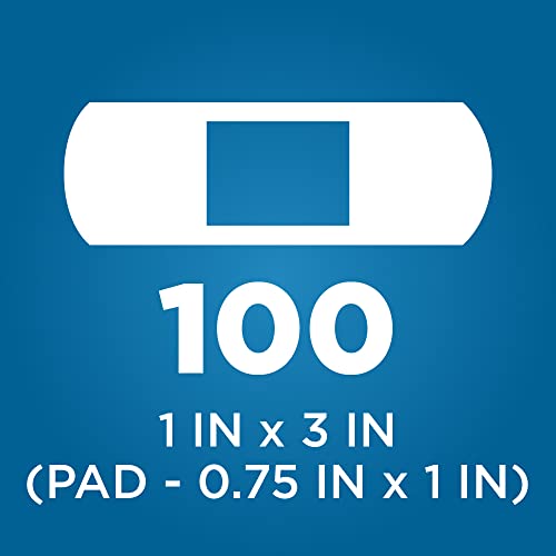 Amazon Basic Care Flexible Fabric Adhesive Bandages, First Aid - Product Imagery