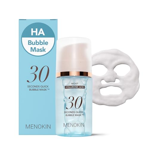 MENOKIN 30 Seconds Bubble Mask MOIST, Hyaluronic Acid Face Mask, - Product Imagery